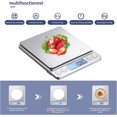 thumbnail image 4 of Báscula digital de cocina, recargable por USB, 3 kg/0,1 g, báscula digital para hornear alimentos, báscula electrónica de precisión, tableros de pesaje de acero inoxidable, función de tara, 4 of 5