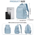 thumbnail image 7 of SYCNB High School Bookbag for Student Book Bags, College Bag Rucksack for Men Large Laptop Travel Backpack Water Resistant Casual Daypack, Lightweight Backpack for Women Simple Backpack, 7 of 7