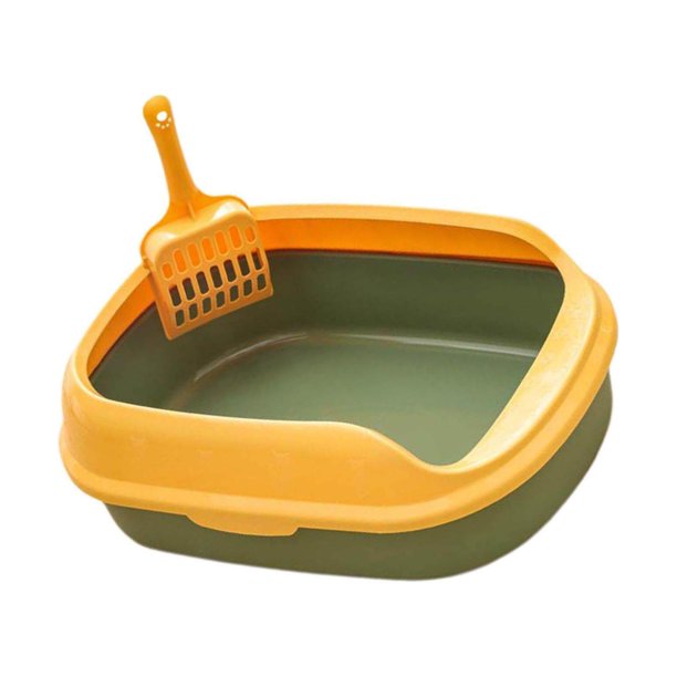Cat Litter Box Pet Litter Tray Kitten Litter Pan Pan Toilet Shovel