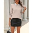thumbnail image 4 of Zeagoo Womens Wool Blend Sweater Crewneck Long Sleeve Tops Fashion Clothing, 4 of 6