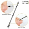 thumbnail image 3 of Cuticle Pusher Remover Kit,Stainless Steel Cuticle Nipper Double Ended Cuticle Pusher, 3 of 4