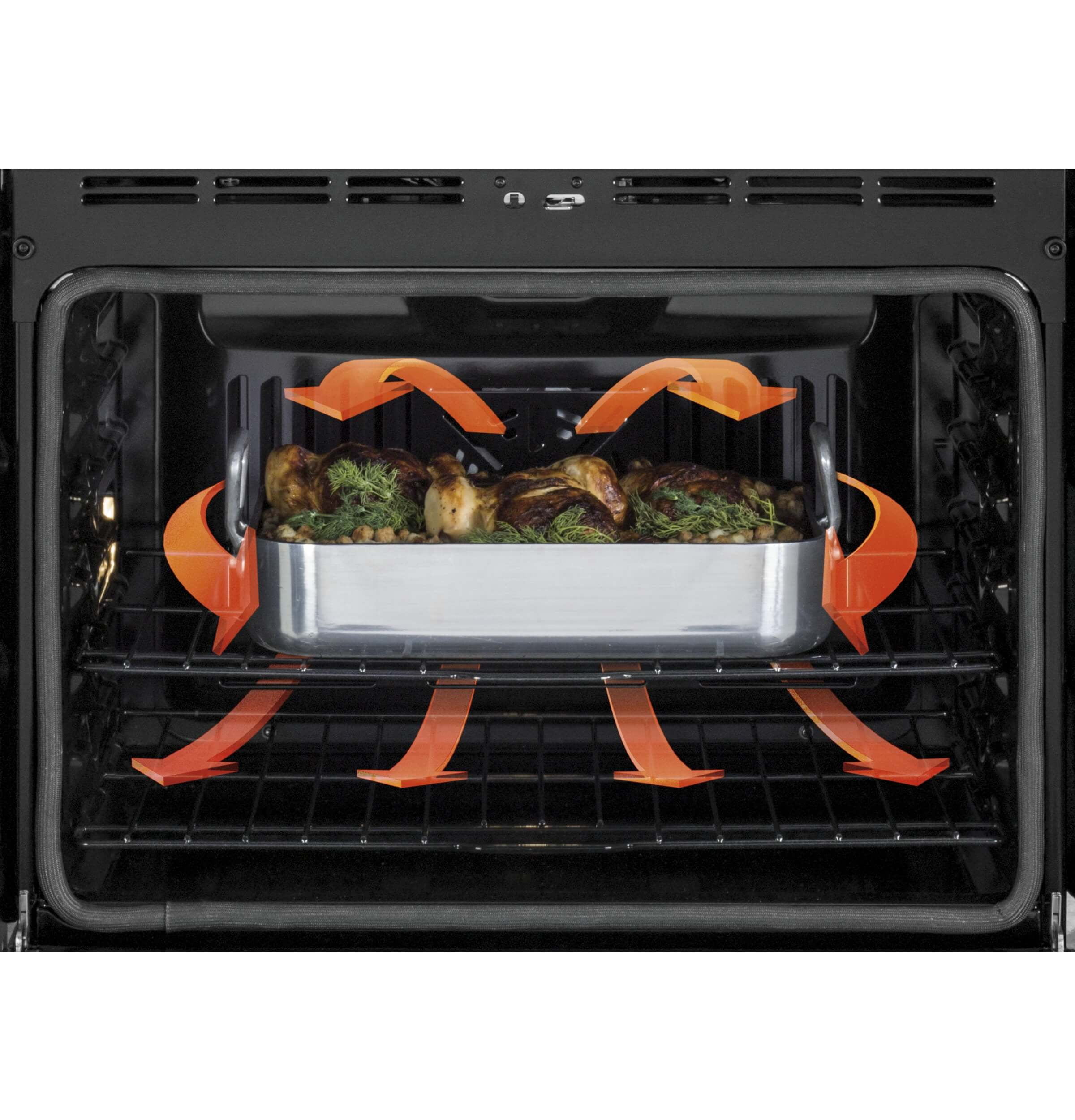GE JT5500BLTS 30 Inch Built-In Double Wall Oven with Convection