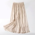 thumbnail image 2 of Patlollav Skirt for Women,Women'S Summer New High Waist Comfortable A-Line Skirt Large Size Temperament Mid Length Skirt, 2 of 6