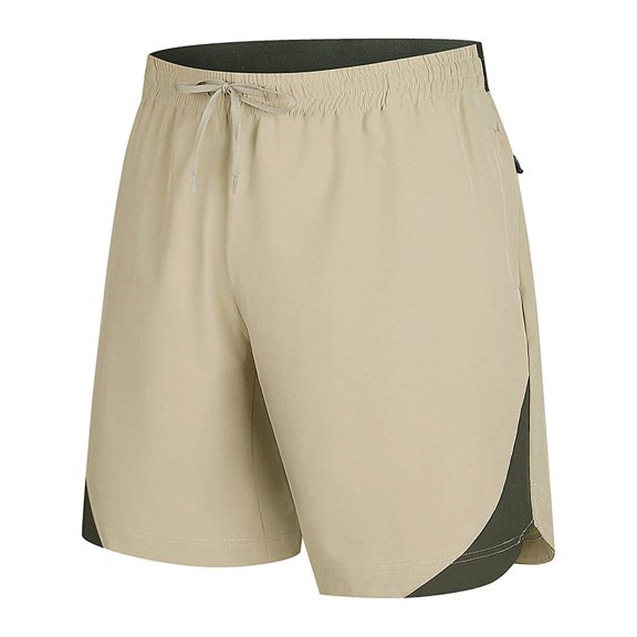 Aimik Active Shorts for Men Side Split Design Drawstring Mens Athletic Shorts Summer Lightweight Sport Shorts for Fitness or Jogging