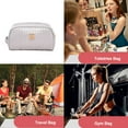 thumbnail image 5 of Waterproof large-capacity portable storage bag cosmetic bag, made of PU - silver, 5 of 5