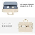 thumbnail image 4 of MOSISO Laptop Bag Briefcase for Women&Men Square Quilted Computer Messenger Bag Office Travel Business with 3 Pockets&Strap, 4 of 7