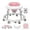 Pink-New, variant on PRVAETU Foldable Baby Walker with Wheels,Height Adjustable,Large Dining Tray,Dust-Resistant Foot Pad,for 6-18 Months Infant,Black