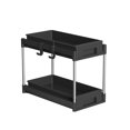 thumbnail image 3 of Under Sink Storage Rack Creative Practical White Multifunctional Plastic Stainless Steel Black Durable Kitchen Organizer, 3 of 5