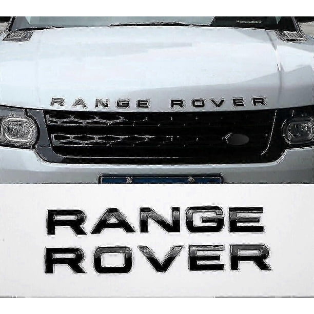 For Range Rover - Gloss Black Lettering Badge Emblem Set for Vogue Sport and Evoque Models - MXBC
