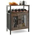 thumbnail image 1 of Gymax Buffet Industriel pour Bar à Liqueurs, Porte-Verres Détachable, 1 of 10