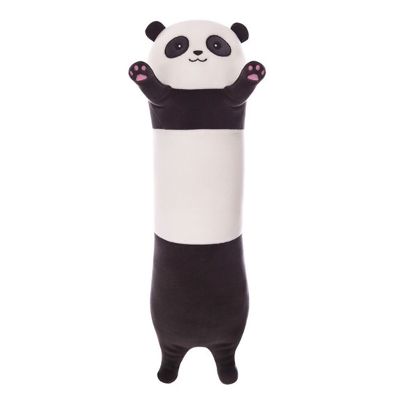 Surakey 35 Inchs Big Plush Long Holiday Plush Panda Valentine Plush Stuff Animal Toy Black