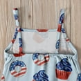 thumbnail image 6 of Ruyang Toddler Baby Jumpsuit Independence Day Clothing Girls Spaghetti Straps 𝐒tars USA Romper Kids American Flag Summer Outfit, 6 of 8