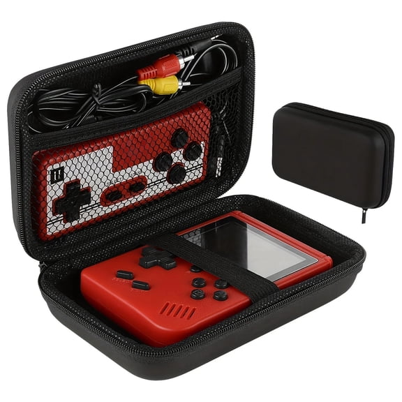 Protective Case Bag for Handheld Retro Game Console, Gaming Console EVA Carry Housing Shell Shockproof Protection Cover Pouch Carrying Storage Organizer for Charging Cable SD Cards (Case Only)