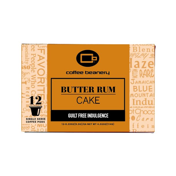 Butter Rum Cake Flavored Coffee Regular or Decaf Regular, Size 12ct