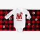 thumbnail image 4 of Body de bebé personalizado con inicial y nombre, ropa para fiesta de Navidad, ropa para recién nacidos, ropa para niños pequeños, regalos, 4 of 5