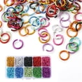 thumbnail image 3 of maskred Alloy Jump Rings Set with Plastic Box Metal Split Rings Set Earring Necklace Making Accessories for Home DIY Craft Lovers, 3 of 9