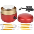 thumbnail image 2 of FLAMEEN Ceramics Wheel Machine, Ceramic Machine, Red Electric For Children Pottery Handicrafts Beginner Pottery Machine, 2 of 8