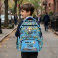 thumbnail image 6 of Xixirimido Cartoon School Boy Alphabet Stationery Print Kids Backpacks for Boys, 17 Inch Large Capacity Backpack Toddler Elementary Schoolbag for Teens Students Lightweight Durable Bookbag, 6 of 8