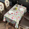thumbnail image 2 of Pioneer Flower Floral Print Pattern Rectangle Tablecloth 60"x120", Waterproof Polyester Table Cloth, Wipeable Spillproof for Dining Camping Indoor Outdoor, 2 of 6