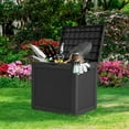 thumbnail image 6 of Dextrus 32-Gallon Resin Deck Box, Black Outdoor Storage, Waterproof & Durable, for Patio & Garden, 6 of 6