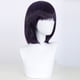 thumbnail image 2 of Peluca corta para cosplay de anime, lisa, color morado oscuro, 32 cm, sintética, 2 of 3