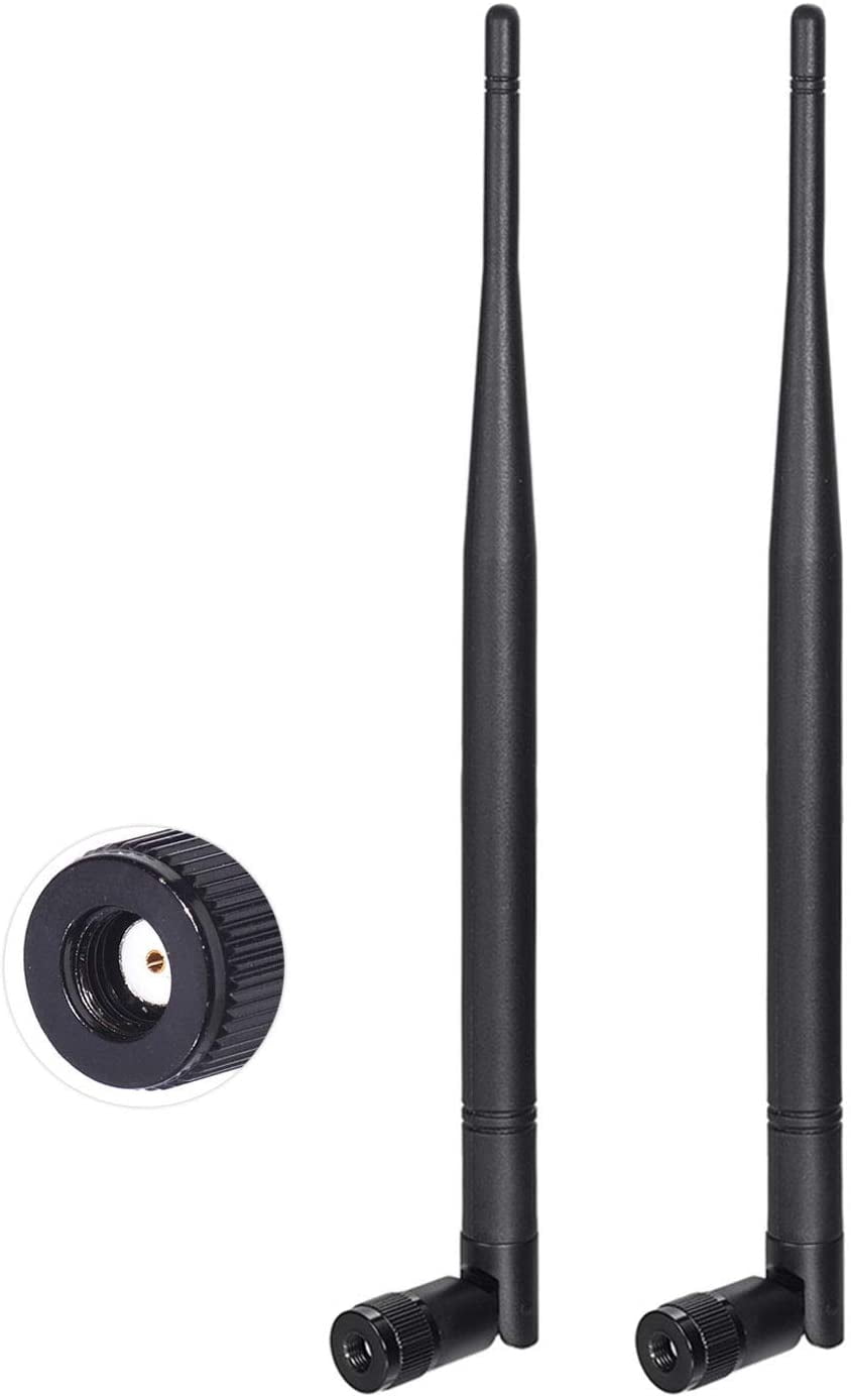 Bingfu 4G LTE Cellular Trail Camera Antenna 5dBi RPSMA Male Antenna (2