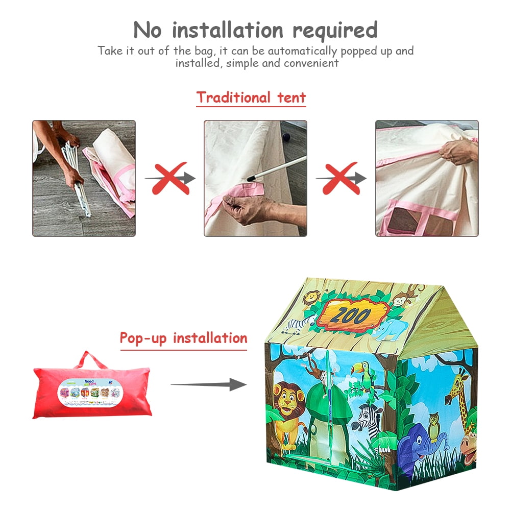 Kepooman Play Tent for Kids, Indoor Playhouse Tents with Lifelike House Design, Birthday and Christmas Toy Gift for 3, 4, 5 and 6 Year Old Children Kepooman Play Tent for Kids, Indoor Playhouse Tents with Lifelike House Design, Birthday and Christmas Toy Gift for 3, 4, 5 and 6 Year Old Children