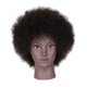 thumbnail image 2 of Cabeza de Maniquí Africana Jinwen con Tejido de Peluca para Práctica de Peluquería, 2 of 8