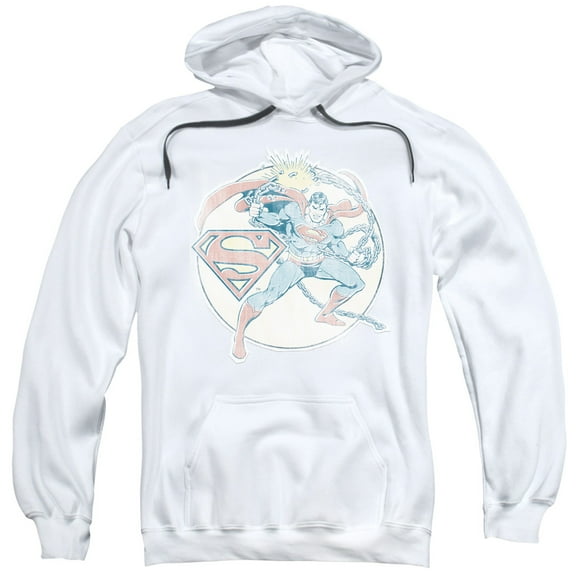 Dco - Retro Superman Iron On - Pull-Over Hoodie - XX-Large