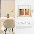 thumbnail image 3 of Wall Hanging Magazine Rack Sturdy Iron Art Book Shelf European Style Decorative Document Holder, 3 of 9