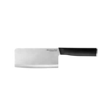 Kitchenaid Classic Cleaver Knife with Endcap and Blade Cover, 6-inch, Black