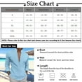 thumbnail image 3 of Kagetolytai Shirts for Men Designer Spring Summer Men's Casual Cotton Linen Solid Color Long Sleeve Shirts Loose Shirts Shirts Dark Blue 3X, 3 of 5