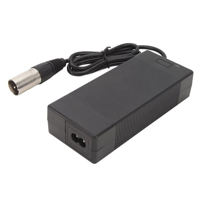 Cargador de Batería de Bicicleta Eléctrica, 42V 2A Cargador XLR Macho Conector de Carga Rápida Fuente de Alimentación Adaptador Cargador para Bictticleta Eléctrica Scooter