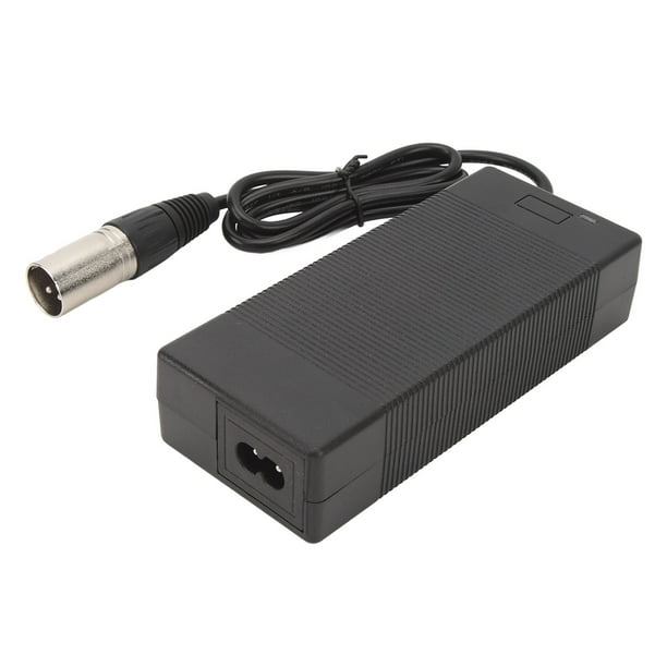 Cargador de Batería de Bicicleta Eléctrica, 42V 2A Cargador XLR Macho Conector de Carga Rápida Fuente de Alimentación Adaptador Cargador para Bictticleta Eléctrica Scooter