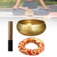 thumbnail image 1 of Juego de cuencos tibetanos martillados a mano con sonido Cuenco de cobre para entusiastas de la meditación Instrumento musical Cuenco de meditación 20 centímetros, 1 of 8