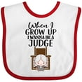 thumbnail image 3 of Inktastic Future Judge Boys or Girls Baby Bib, 3 of 4