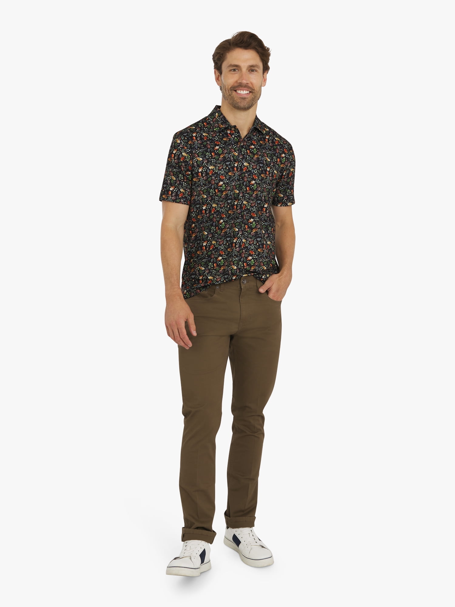 Chaps Men's & Big Men's Stretch Twill 5-Pocket Pant, Sizes 30-42