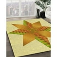thumbnail image 3 of Ahgly Company Machine Washable Indoor Square Transitional Sedona Brown Area Rugs, 3' Square, 3 of 7