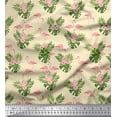 thumbnail image 1 of Soimoi Crepe Silk Fabric Floral & Cute Animals Cartoon Print Sewing Fabric Yard 42 Inch Wide, 1 of 3