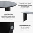 thumbnail image 5 of Haiden 79"x33.5" Soild Wood Dining Table Oval Kitchen Table, Black, 5 of 9