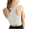 thumbnail image 5 of Jsaierl Womens Sports Bras No Wire Yoga Fitness T-shirt Bra Cotton Padded Bralettes Stretch High Support Sports Bras, 5 of 7