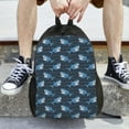 thumbnail image 6 of Defioc Funny Sharks Print Backpack -Travel,or Work Bookbag Daypacks with 15-Inch Laptop Sleeve and Dual Water Bottle Pockets, 6 of 6