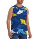 thumbnail image 2 of Balery Cartoon Shark Camisetas sin mangas para hombre, absorbe la humedad y protege contra el mal olor.-Medium, 2 of 7