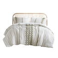 thumbnail image 5 of Sage & Ivory 3-Piece Cotton Printed Comforter Set Full/Queen, Chenille Tufted Bedding Set with 2 Shams, Oeko-Tex Certified, 5 of 16
