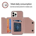 thumbnail image 5 of Dteck for Apple iPhone 14 Pro Wallet Case with Card Holder, PU Leather Kickstand Card Slots Case, Double Magnetic Clasp and Durable Shockproof Cover, Rosegold, 5 of 6