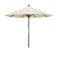 thumbnail image 6 of California Umbrella 9' Grove Series Patio Umbrella With Wood Pole Hardwood Ribs  Push Lift With Sunbrella 1A Wheat Fabric, 6 of 11