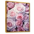 thumbnail image 2 of Designart "Soft Pink Rose Bloom" Roses Floater Framed Canvas Art Print, 2 of 5