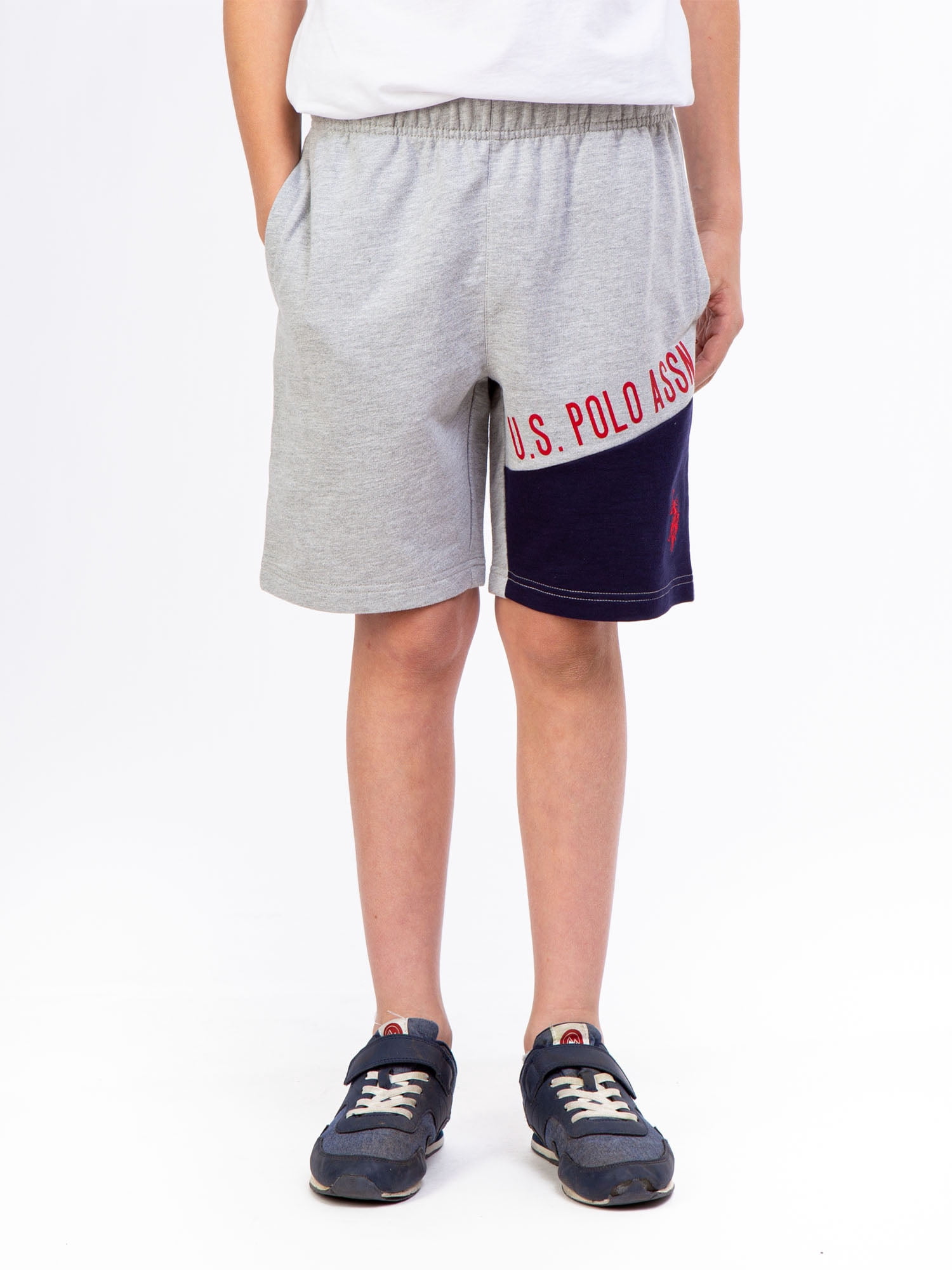 U.S. Polo Assn. Boys Terry Shorts, 2- Pack, Sizes 4-18