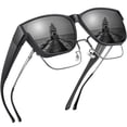 thumbnail image 1 of Gafas de Sol Polarizadas Peekaco UV400 para Usar Sobre Anteojos para Hombre y Mujer, 1 of 7