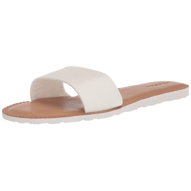 Volcom Women's Simple Synthetic Leather Strap Slide Sandal